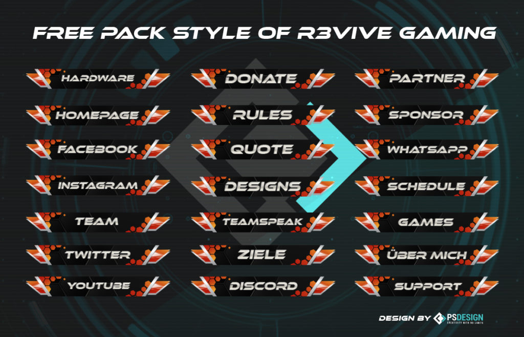 r3 pack » Streamer » Gaming Homepage » Logo Design